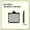VESRAH VD-9053 RJL PAD KIT FOR BMW S1000R 14-15R