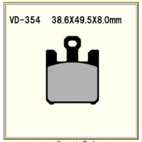 VESRAH VD-354 RJL-XX BRAKE PAD KIT FOR KAWASAKI