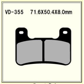 VESRAH VD-355 RJL-XX BRAKE PAD KIT FOR SUZUKI VESRAH VD-355 RJL-XX BRAKE PAD KIT FOR SUZUKI