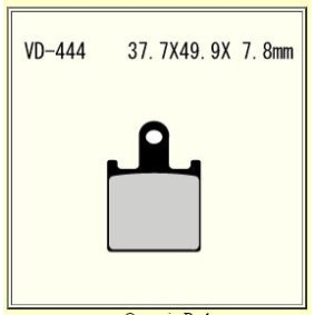 VESRAH VD-444 RJL-XX BRAKE PAD KIT FOR KAWASAKI ZX-6R (2007-19) / ZX14R (2012-18)