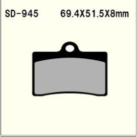 VESRAH VD-945 SRJL-17 BRAKE PAD KIT FOR BREMBO