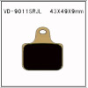 VESRAH VD-9011 SRJL-17 BRAKE PAD KIT FOR BREMBO