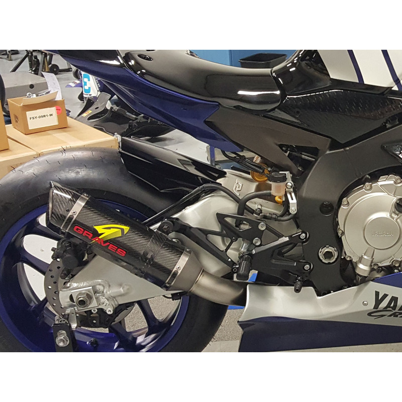 Graves Motorsports Fixed Rearsets Yamaha YZF-R1 2015-2023 Graves Motorsports Fixed Rearsets Yamaha YZF-R1 2015-2023