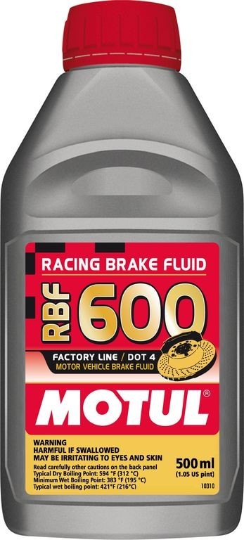 Motul RBF600 Full Synthetic Racing Brake Fluid .5L