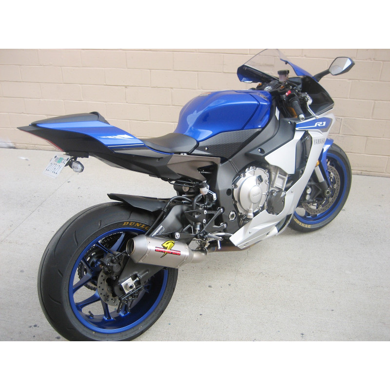 Graves Motorsports 2015+ Yamaha YZF-R1 / R1M Short Cat Eliminator Titanium Exhaust System Graves Motorsports 2015+ Yamaha YZF-R1 / R1M Short Cat Eliminator Titanium Exhaust System