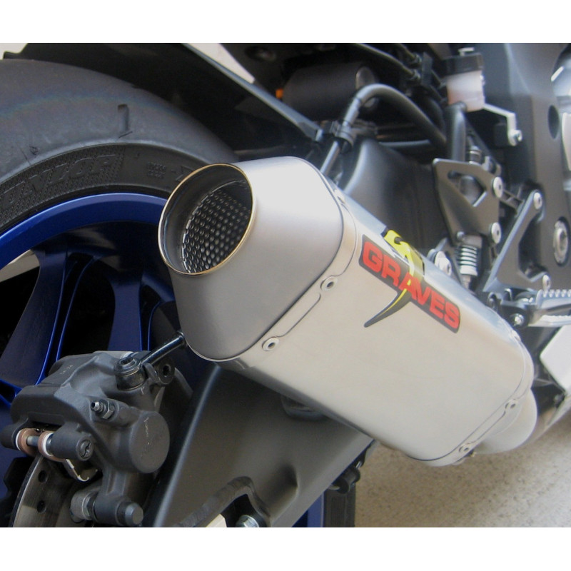 Graves Motorsports 2015+ Yamaha R1 / R1M Cat Eliminator Titanium Exhaust System