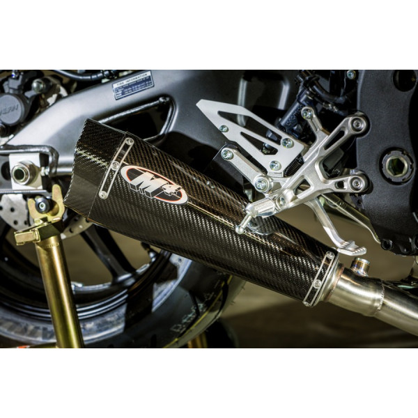 M4 SLIP-ON X-MODEL CARBON FIBER CANISTER 2017-2023 Yamaha FZ-10 / MT-10