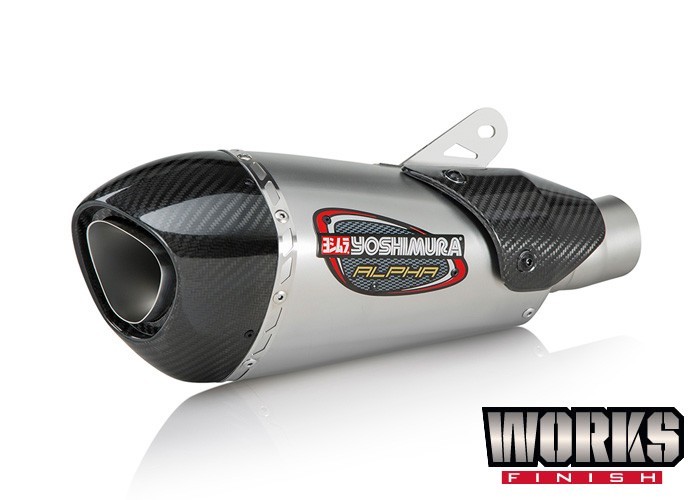Yoshimura Alpha T Slip-On Exhaust System In Titanium And Stainless For Suzuki Yoshimura Alpha T Slip-On Exhaust System In Titanium And Stainless For Suzuki
