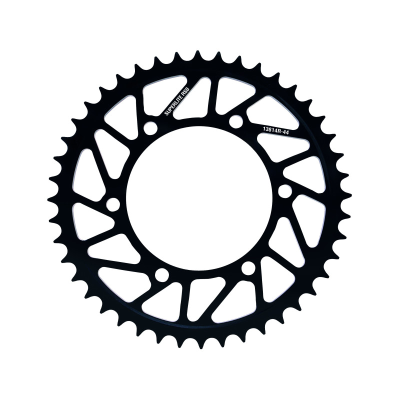 SUPERLITE RS8-R SERIES 520 PITCH BLACK HARD ANODIZED ALLOY REAR RACE SPROCKET - YAMAHA YZF-R1 '98-14 SUPERLITE RS8-R SERIES 520 PITCH BLACK HARD ANODIZED ALLOY REAR RACE SPROCKET - YAMAHA YZF-R1 '98-14