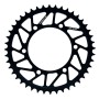 SUPERLITE RS8-R SERIES 520 PITCH BLACK HARD ANODIZED ALLOY REAR RACE SPROCKET - YAMAHA YZF-R1 '98-14