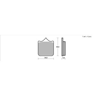 SBS Dual Sinter Brake Pads- Aprilia/ BMW/ Brembo/ Ducati/ KTM/ Triumph - 762DS