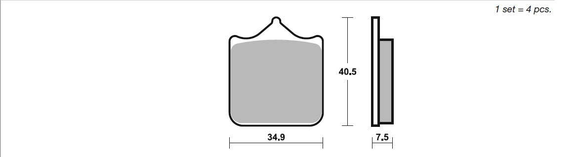 SBS Dual Sinter Brake Pads- Aprilia/ BMW/ Brembo/ Ducati/ KTM/ Triumph - 762DS