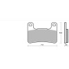 SBS Dual Sinter Brake Pads-Kawasaki/ Suzuki ( Radial Calipers) - 806DS