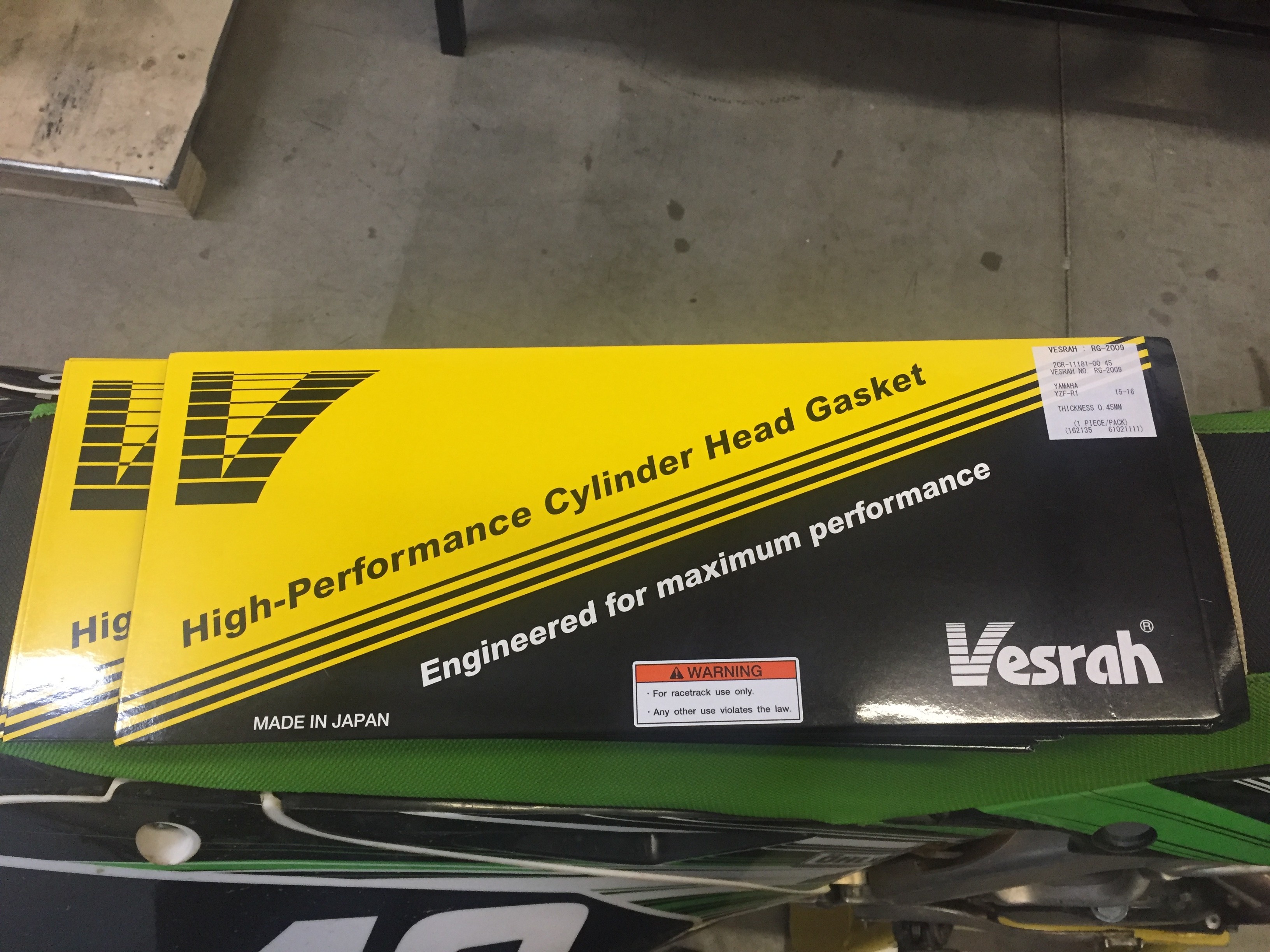 Vesrah .25mm Racing Head Gasket Yamaha YZF-R3 2015-2019