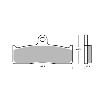 SBS Dual Sinter Brake Pads-Nissin 6 Piston Racing Calipers - 865DS SBS Dual Sinter Brake Pads-Nissin 6 Piston Racing Calipers - 865DS
