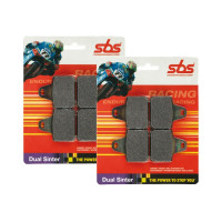 SBS Dual Sinter Brake Pads-Brembo Racing XA88810, P2 34 - 887DS