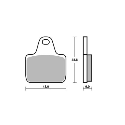 SBS Dual Sinter Brake Pads-Brembo Racing XA88810, P2 34 - 887DS SBS Dual Sinter Brake Pads-Brembo Racing XA88810, P2 34 - 887DS