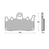 SBS Dual Sinter Brake Pads-Aprilia, BMW, Ducati, MV Agusta - 900DS
