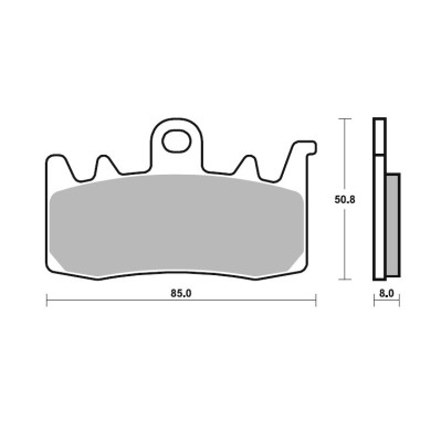 SBS Dual Sinter Brake Pads-Aprilia, BMW, Ducati, MV Agusta - 900DS