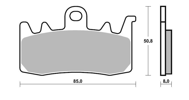 SBS Dual Sinter Brake Pads-Aprilia, BMW, Ducati, MV Agusta - 900DS