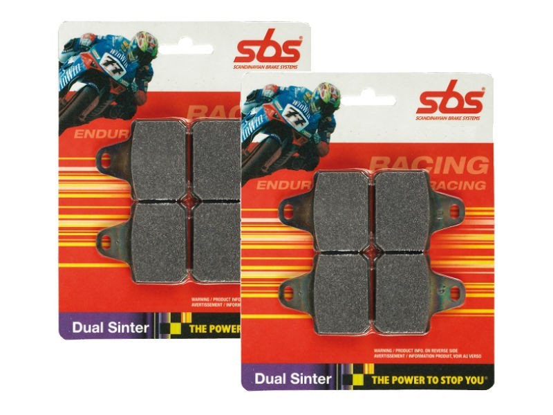SBS Dual Sinter Brake Pads-Brembo Superbike Racing Calipers DX/ SX - 909DS