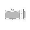 SBS Dual Carbon Brake Pads- Beringer/ Kawasaki/ Suzuki - 631DC