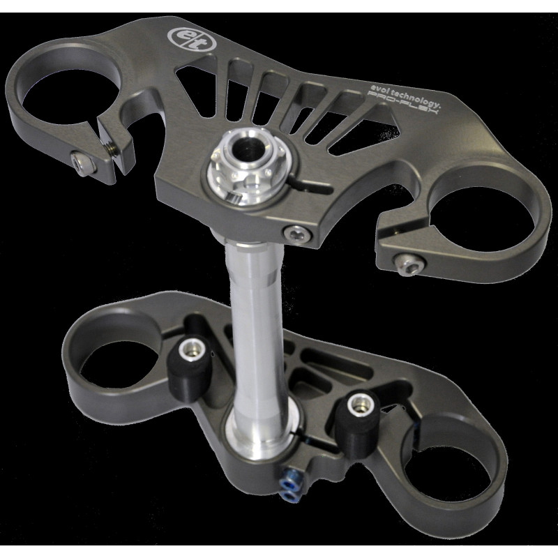 Evol Technology Pro-Flex Rake-Adjust Triple Clamp Kit - 2015+ Yamaha YZF-R1