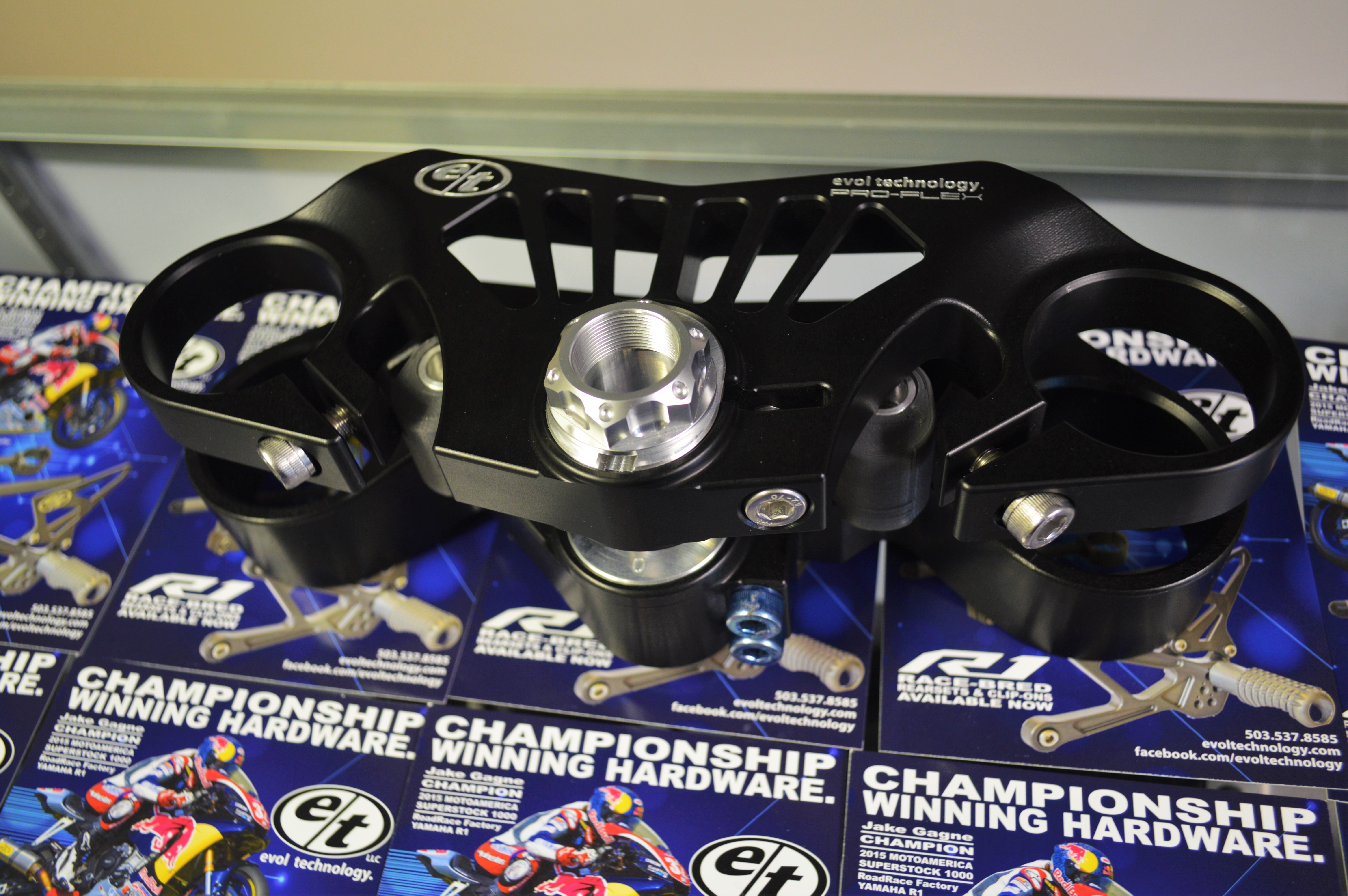 Evol Technology Pro-Flex Rake-Adjust Triple Clamp Kit - 2015+ Yamaha YZF-R1