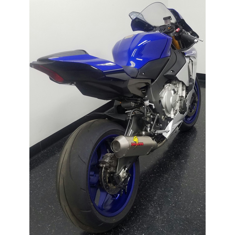 Graves Motorsports Yamaha R1 Full Titanium Exhaust System with Titanium 265mm Silencer Graves Motorsports Yamaha R1 Full Titanium Exhaust System with Titanium 265mm Silencer