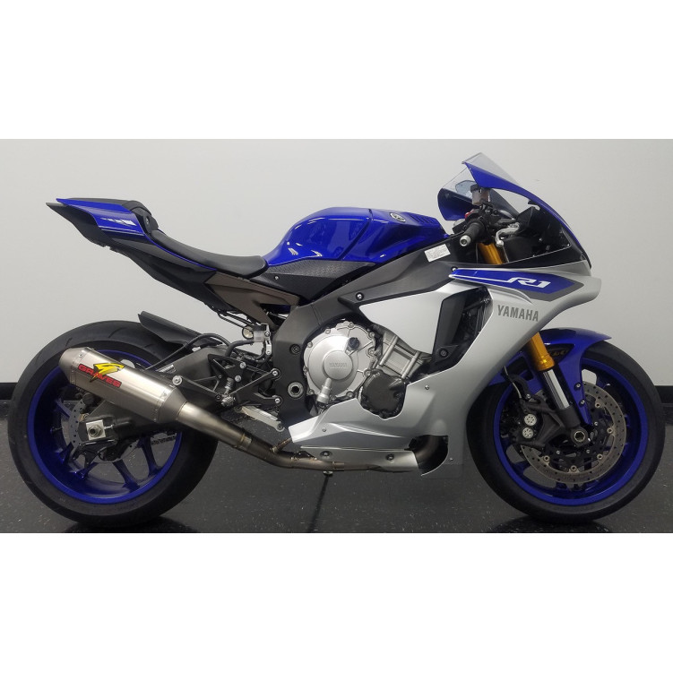 Graves Motorsports Yamaha R1 Full Titanium Exhaust System with Titanium 200mm Silencer