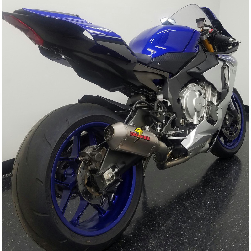 Graves Motorsports Yamaha R1 Full Titanium Exhaust System with Titanium 200mm Silencer