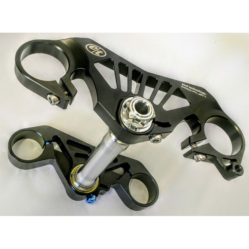 Evol Technology Pro-Flex Adjustable Offset Triple Clamp Kit - 2016-2023 Kawasaki ZX-10R Evol Technology Pro-Flex Adjustable Offset Triple Clamp Kit - 2016-2023 Kawasaki ZX-10R