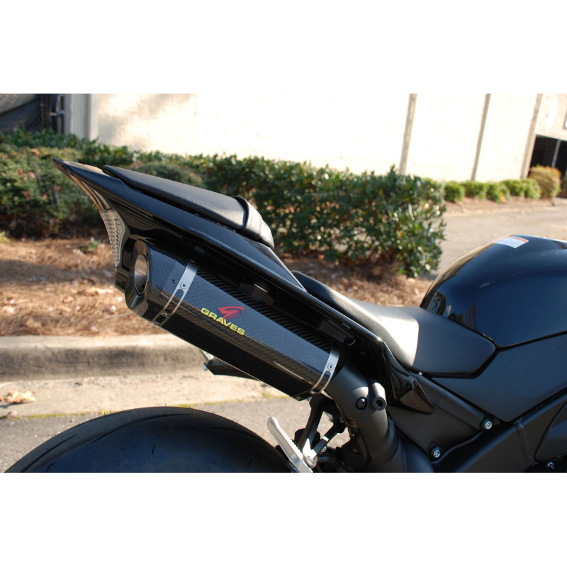 Graves Motorsports LINK R1 Cat Back Slip-on Titanium Exhaust Yamaha R1 2009-2014