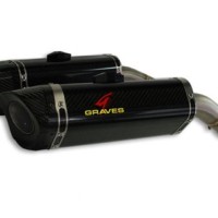 Graves Motorsports LINK R1 Cat Back Slip-on Titanium Exhaust Yamaha R1 2009-2014