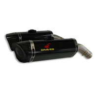 Graves Motorsports LINK R1 Cat Back Slip-on Titanium Exhaust Yamaha R1 2009-2014
