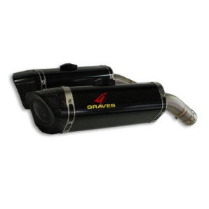 Graves Motorsports LINK R1 Cat Back Slip-on Titanium Exhaust Yamaha R1 2009-2014