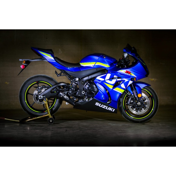 M4 2017-2023 Suzuki GSX-R1000 FULL STAINLESS STEEL SYSTEM W/ BLACK GP CANISTER M4 2017-2023 Suzuki GSX-R1000 FULL STAINLESS STEEL SYSTEM W/ BLACK GP CANISTER