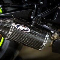  M4 2017-2023 Suzuki GSX-R1000 STAINLESS STEEL FULL SYSTEM W/ CARBON STREET SLAYER CANISTER