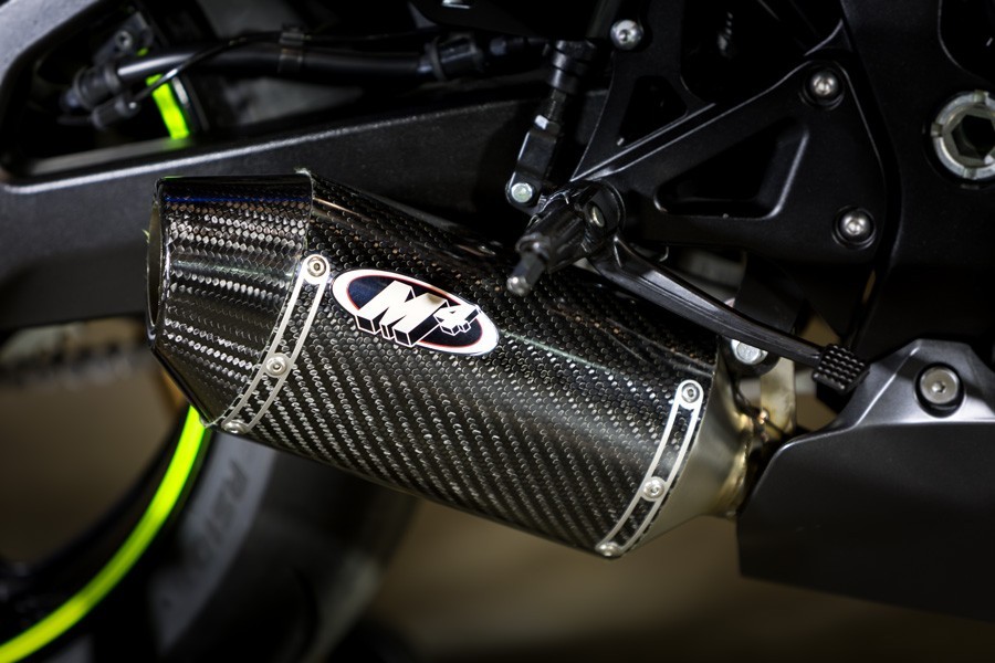  M4 2017-2023 Suzuki GSX-R1000 STAINLESS STEEL FULL SYSTEM W/ CARBON STREET SLAYER CANISTER