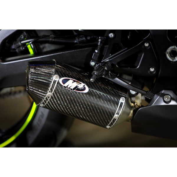 M4 2017-2023 Suzuki GSX-R1000 TITANIUM FULL SYSTEM WITH CARBON STREET SLAYER CANISTER