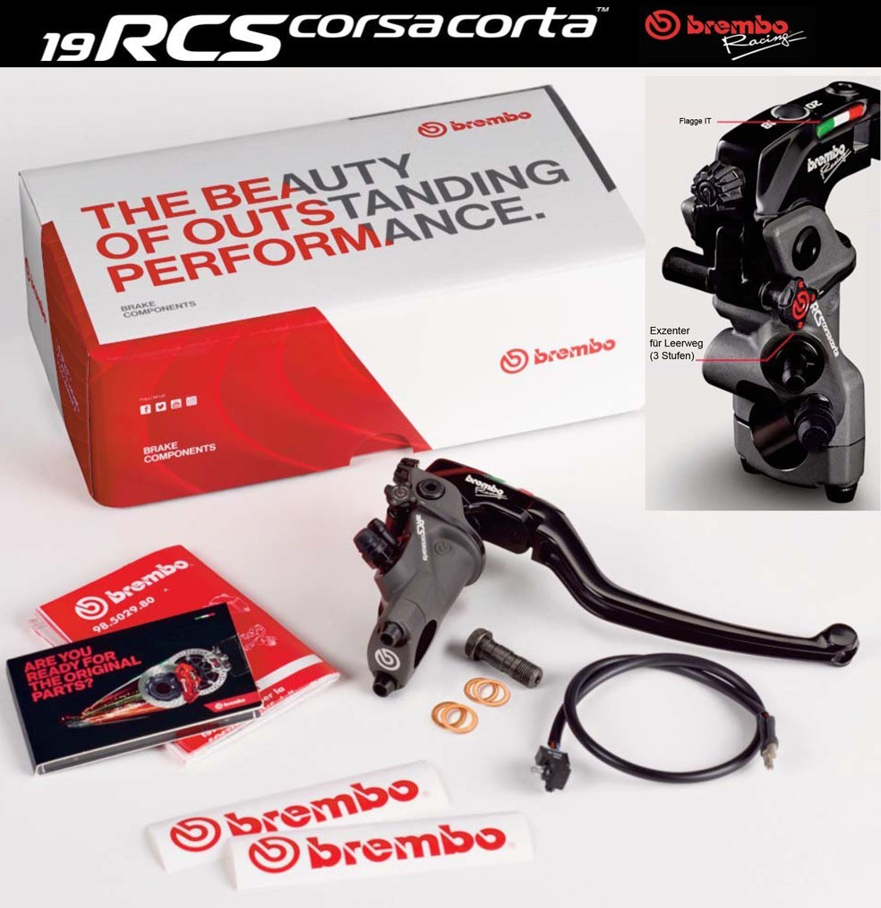 Brembo Corsa Corta Radial Brake Master Cylinder 19 RCS