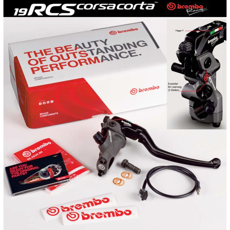 Brembo Corsa Corta Radial Brake Master Cylinder 19 RCS Brembo Corsa Corta Radial Brake Master Cylinder 19 RCS
