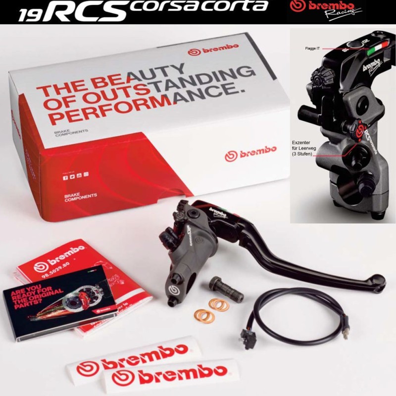 Brembo Corsa Corta Radial Brake Master Cylinder 19 RCS - 110.C740.10