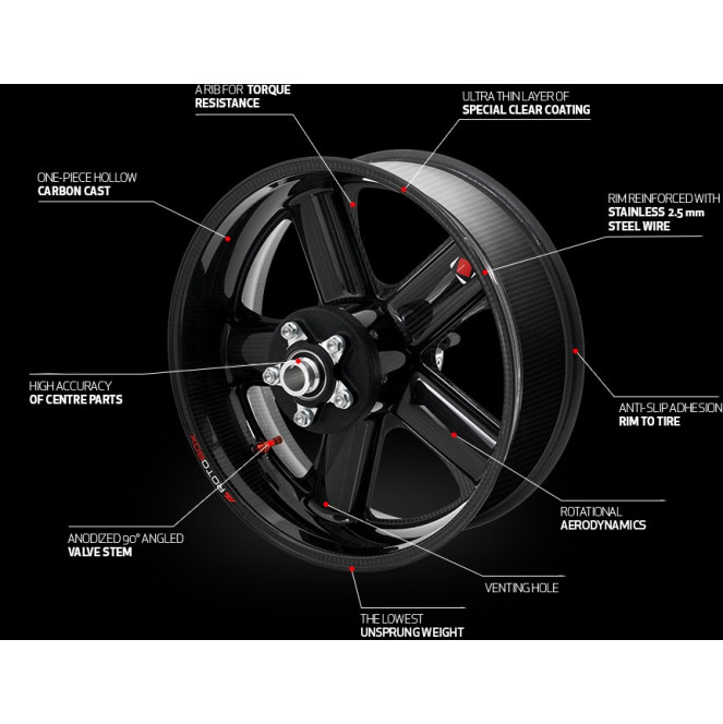 RotoBox RBX2 Carbon Fiber Wheel Set - Suzuki GSX-R1000 2017