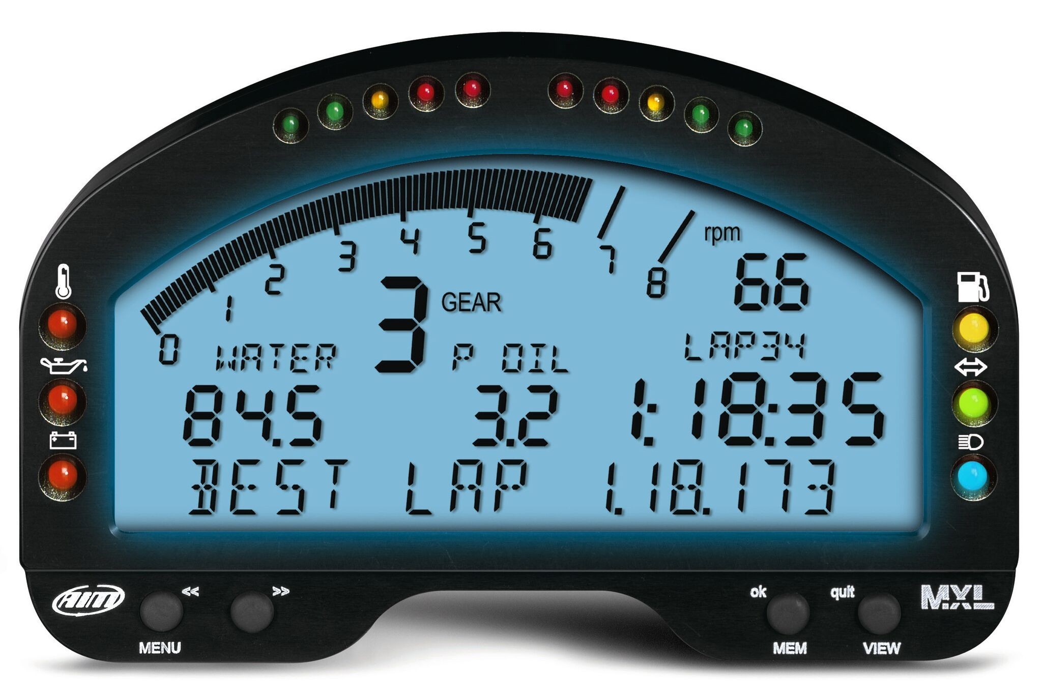AIM Sports EVO4 Datalogger With MXL Dash