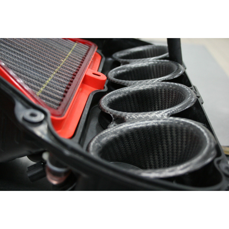 2011-15 Kawasaki ZX-10R Carbon Fiber Velocity Stack / Bellmouth Kit - MotoMaxx
