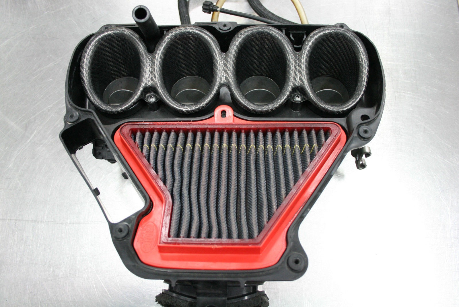 2011-15 Kawasaki ZX-10R Carbon Fiber Velocity Stack / Bellmouth Kit - MotoMaxx