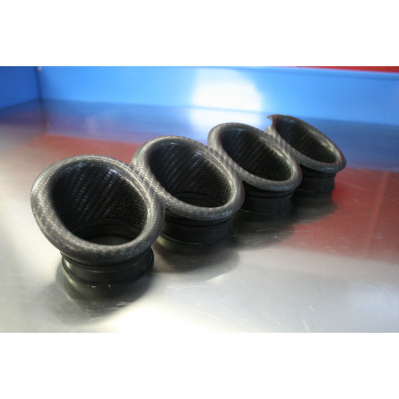 2009-20 Kawasaki ZX-6R Carbon Fiber Velocity Stack / Bellmouth Kit - MotoMaxx 2009-20 Kawasaki ZX-6R Carbon Fiber Velocity Stack / Bellmouth Kit - MotoMaxx