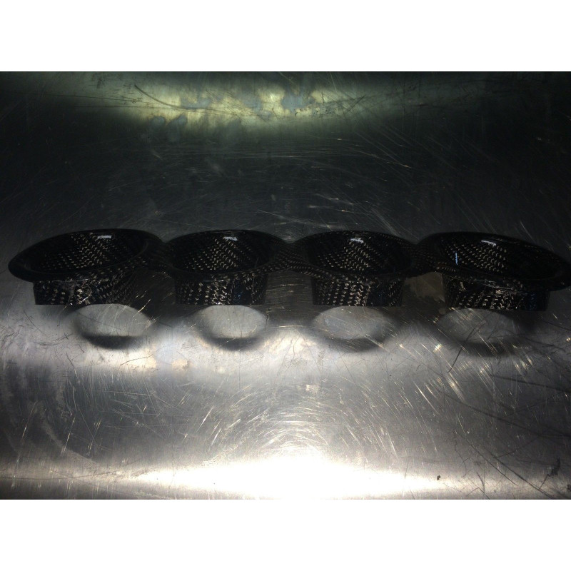 2009-20 Kawasaki ZX-6R Carbon Fiber Velocity Stack / Bellmouth Kit - MotoMaxx 2009-20 Kawasaki ZX-6R Carbon Fiber Velocity Stack / Bellmouth Kit - MotoMaxx