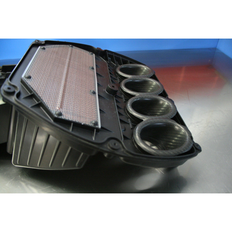2009-20 Kawasaki ZX-6R Carbon Fiber Velocity Stack / Bellmouth Kit - MotoMaxx 2009-20 Kawasaki ZX-6R Carbon Fiber Velocity Stack / Bellmouth Kit - MotoMaxx